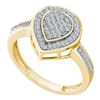 Image 1 : 0.20CT Diamond Micro-Pave 10KT Ring Yellow Gold
