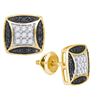 Image 1 : 0.50CT Diamond Micro-Pave 10KT Earrings Yellow Gold