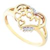 Image 1 : 0.05CT Diamond Mom 10KT Ring Yellow Gold