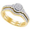 Image 1 : 0.25CT Diamond Bridal 10KT Ring Yellow Gold