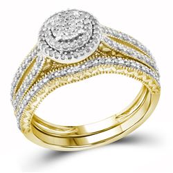 0.33CT Diamond Bridal 10KT Ring Yellow Gold