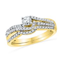 0.50CT Diamond Bridal 10KT Ring Yellow Gold