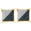 Image 1 : 0.35CT Diamond Micro-Pave 14KT Earrings Yellow Gold