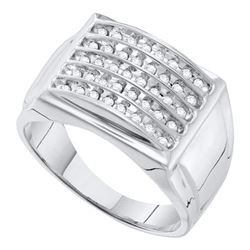 0.50CT Diamond Mens 10KT Ring White Gold