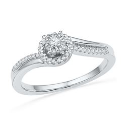 0.02CT Diamond Bridal 10KT Ring White Gold