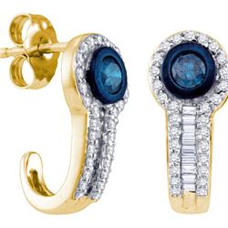 0.60CT Diamond Anniversary 14KT Earrings Yellow Gold