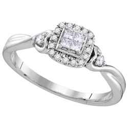 0.20CT Diamond Invisible 10KT Ring White Gold