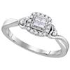 Image 1 : 0.20CT Diamond Invisible 10KT Ring White Gold