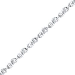 0.25CT Diamond Anniversary 10KT Bracelet White Gold