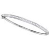 Image 1 : 2.0CT Diamond Invisible 14KT Bangle White Gold