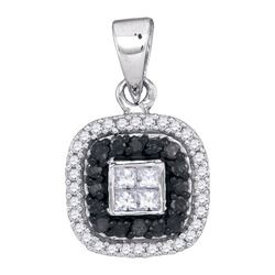 0.35CT Diamond Micro-Pave 10KT Pendant White Gold