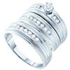 Image 1 : 0.50CT Diamond Trio Set 14KT Ring Yellow Gold
