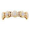 Image 1 : 15.25CT Diamond Mens 14KT Bracelet Yellow Gold