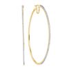 Image 1 : 0.50CT Diamond Hoops 10KT Earrings Yellow Gold