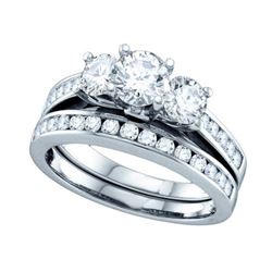 2.0CT Diamond Anniversary 14KT Ring White Gold