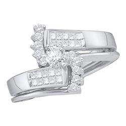0.50CT Diamond Bridal 14KT Ring White Gold