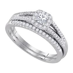 0.50CT Diamond Bridal 14KT Ring White Gold