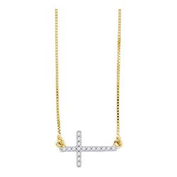 0.10CT Diamond Anniversary 10KT Necklace Yellow Gold