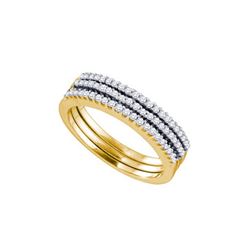 0.25CT Diamond Anniversary 10KT Ring Yellow Gold