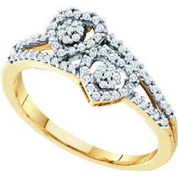 0.25CT Diamond Heart 10KT Ring Yellow Gold