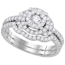 0.60CT Diamond Bridal 14KT Ring White Gold
