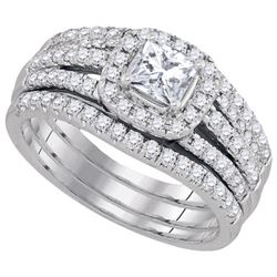 1.25CT Diamond Bridal 14KT Ring White Gold