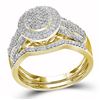 Image 1 : 0.50CT Diamond Micro-Pave 10KT Ring Yellow Gold
