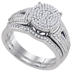 0.50CT Diamond Mirco-Pave 10KT Ring White Gold