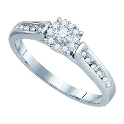 0.15CT Diamond Bridal 14KT Ring White Gold