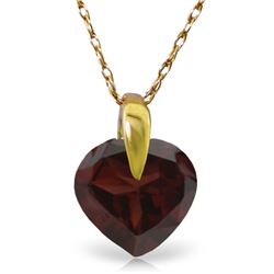 1.15 ctw Garnet Necklace Jewelry 14KT Yellow Gold