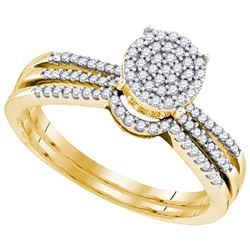 0.33CT Diamond Bridal 10KT Ring Yellow Gold