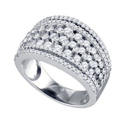 1.25CT Diamond Anniversary 10KT Ring White Gold