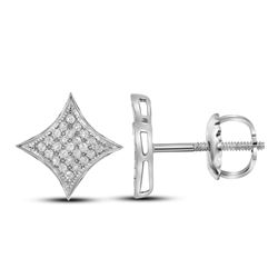 0.15CT Diamond Micro-Pave 14KT Earrings White Gold