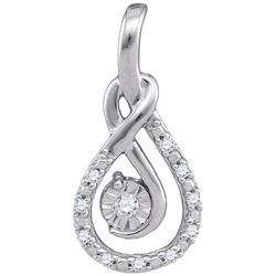 0.12CT Diamond Anniversary 10KT Pendant White Gold