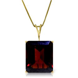 7 ctw Garnet Necklace Jewelry 14KT Yellow Gold