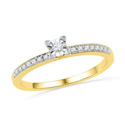 0.02CT Diamond Anniversary 10KT Ring Yellow Gold