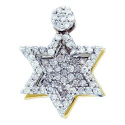 0.25CT Diamond Star 10KT Pendant Yellow Gold