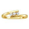 Image 1 : 0.10CT Diamond 3-Stone 10KT Ring Yellow Gold