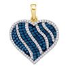 Image 1 : 1.50CT Diamond Micro-Pave 10KT Pendant Yellow Gold