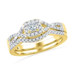 0.50CT Diamond Bridal 10KT Ring Yellow Gold
