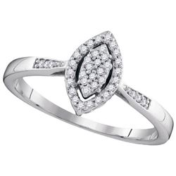 0.10CT Diamond Anniversary 10KT Ring White Gold