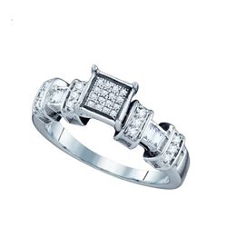 0.35CT Diamond Micro-Pave 10KT Ring White Gold