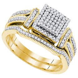 0.35CT Diamond Bridal 10KT Ring Yellow Gold