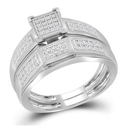 0.20CT Diamond Bridal 10KT Ring White Gold