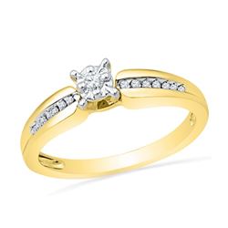 0.10CT Diamond Anniversary 10KT Ring Yellow Gold