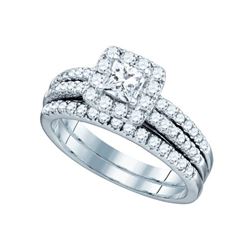 1.25CT Diamond Bridal 14KT Ring White Gold
