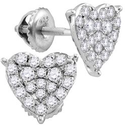 0.75CT Diamond Anniversary 10KT Earrings White Gold