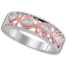 0.05CT Diamond Micro-Pave 10KT Ring 2Tone Gold