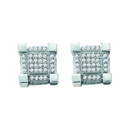 0.50CT Diamond Micro-Pave 10KT Earrings Yellow Gold