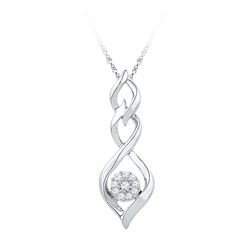 0.10CT Diamond Anniversary 10KT Pendant White Gold